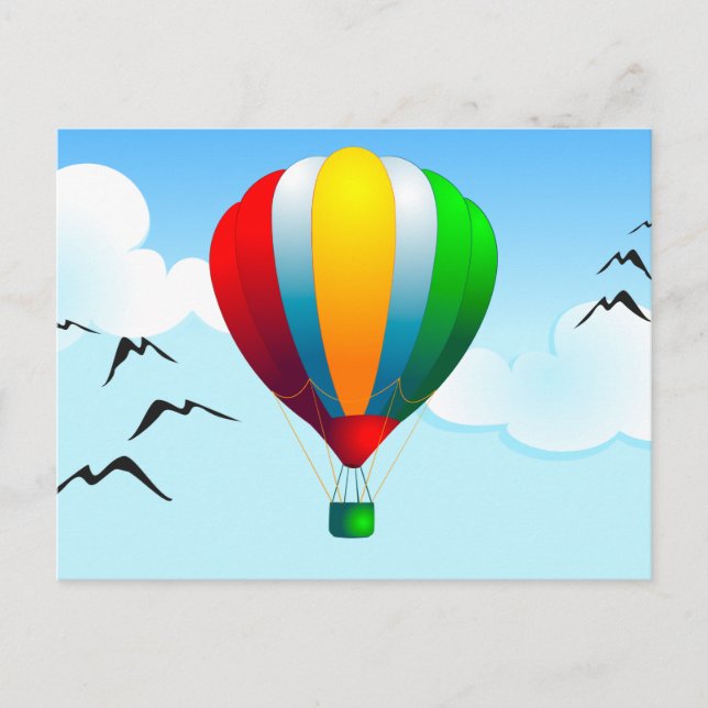 Ballon, Postkarte (Vorderseite)