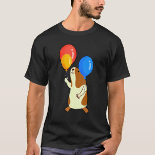Ballon Schwein Grafik Meerschweinchen Besitzer Hau T-Shirt