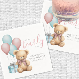 Ballon-Teddybär-Baby-Party Serviette