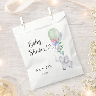 Ballon und Elephant Baby Dusche Geschenktütchen