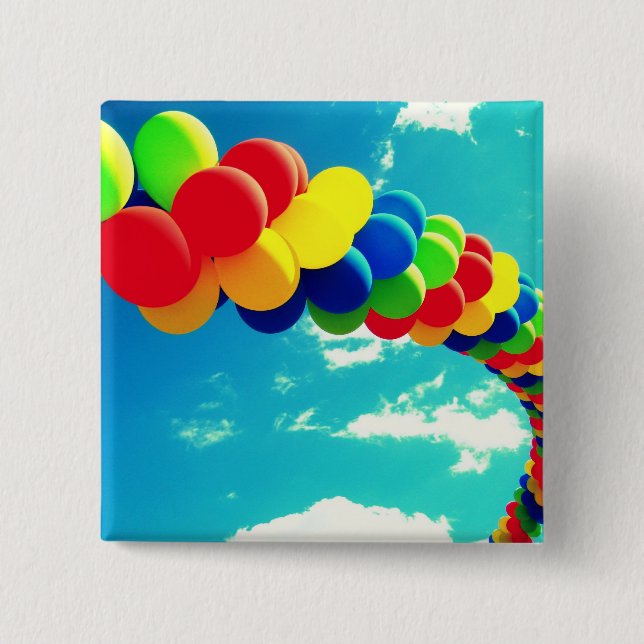 Ballone u. Himmel Button (Vorderseite)