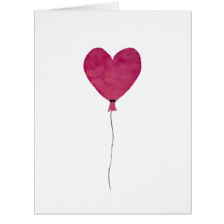 Ballonherz Rosa Sketch Valentine Liebe