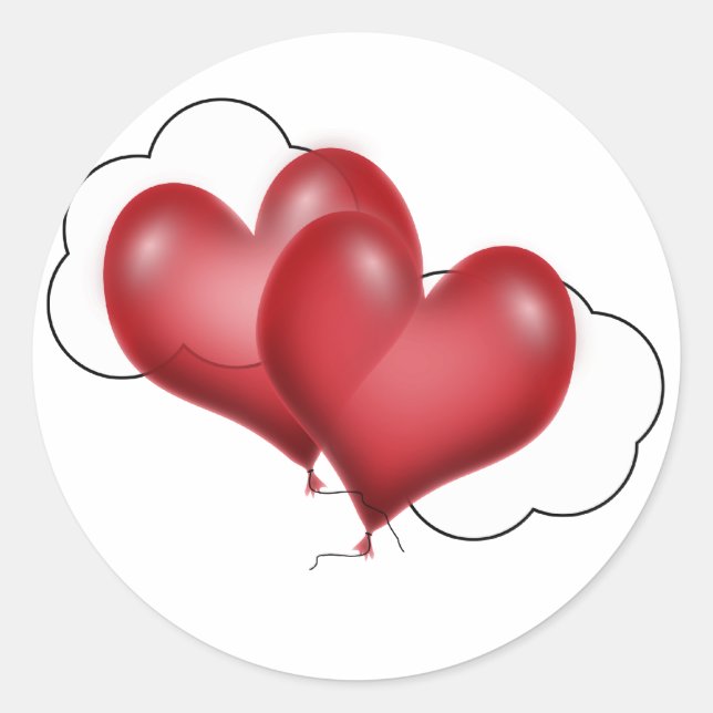 Ballonhörer (Text hinzufügen) Runder Aufkleber (Vorderseite)