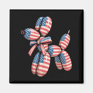 Ballonhund Ballontwisting 4. Juli Amerikanisch Magnet