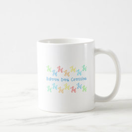 Ballonhund überquert Tasse (weiß, hell)
