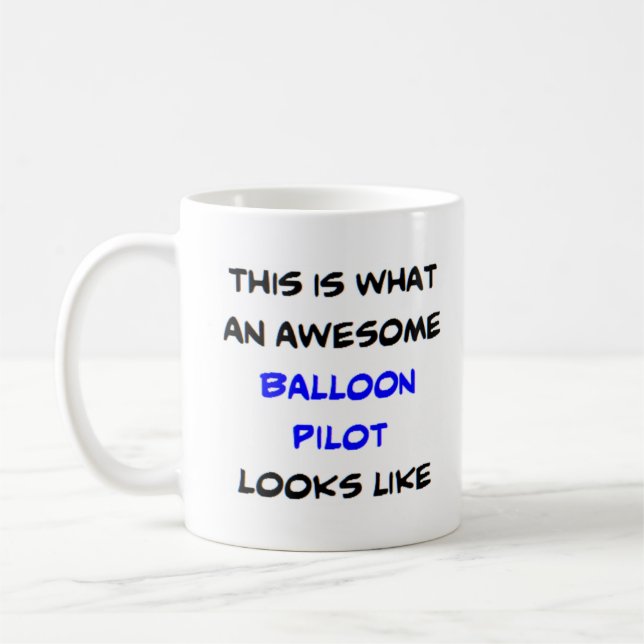 Ballonpilot, phantastisch kaffeetasse (Links)