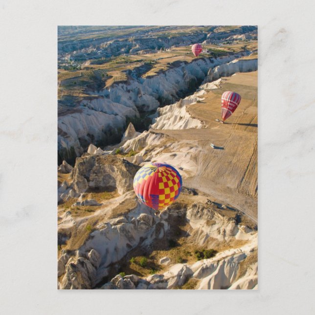 Ballons à air chaud au-dessus de la carte postale  (Devant)