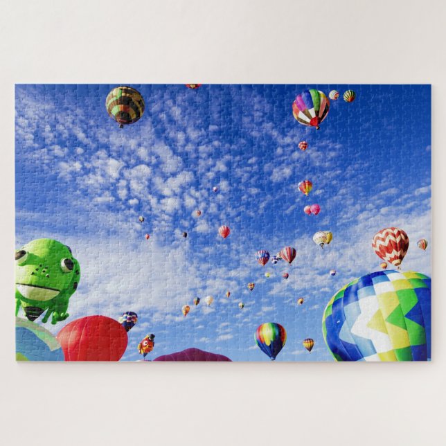 Ballons à air chaud dans le Puzzle des nuages (Horizontal)