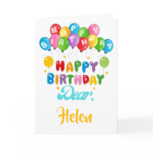 "Ballons colorés Bonne carte d'anniversaire