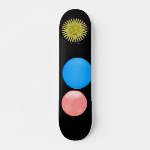 Ballons colorés Skateboard
