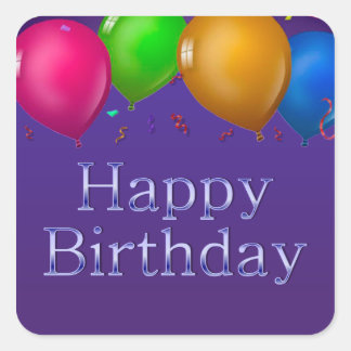Ballons d'anniversaire heureux Sticker