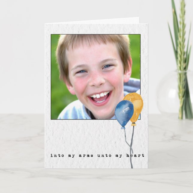 Ballons d'aquarelle peints par Faire-part d'adopti (Devant)