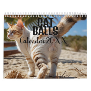 Ballons de chat 2025 drôle Calendrier