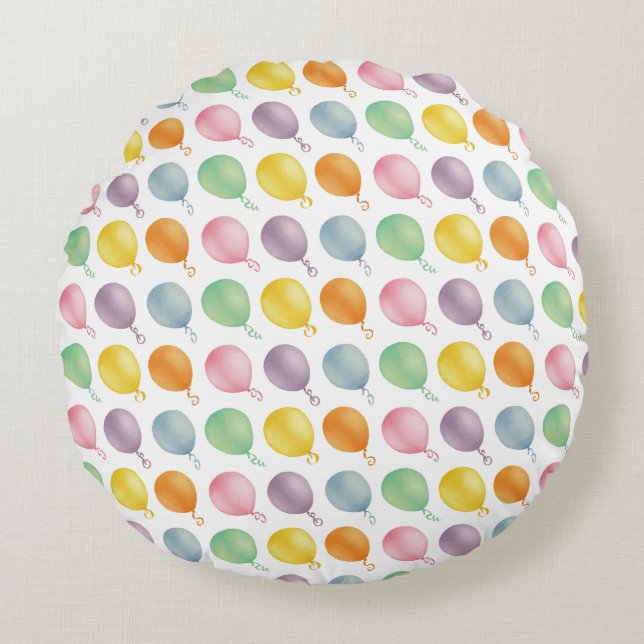 Ballons de fête ronds et coussin (Devant)