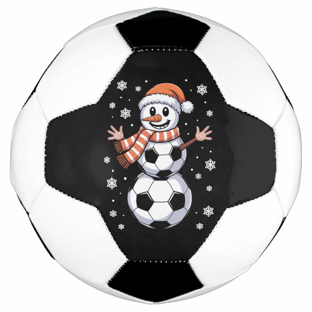Ballons de football de Noël Funky Arbre Comme Snow (Devant)