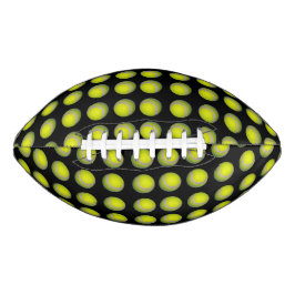Ballons De Tennis Jaune Sur Motif Noir,
