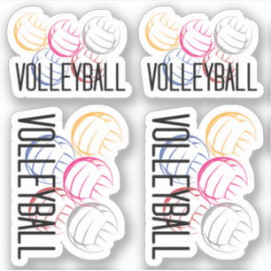 Ballons de volley-ball Neon Stickers personnalisé