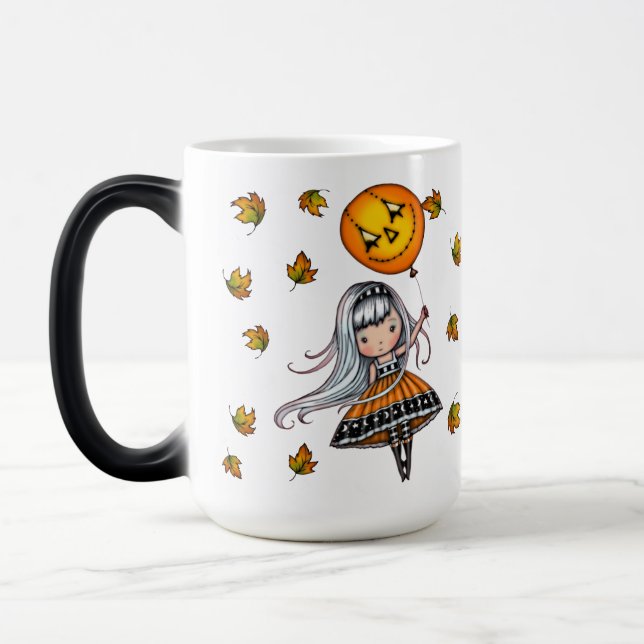Ballons d'Halloween mignonne Mug magique (Gauche)