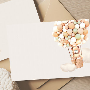 Ballons d'ours vert - Carte de boîtier vierge