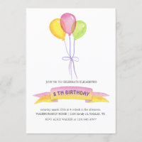 Ballons | Einladung zum Geburtstag