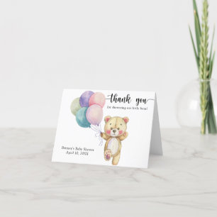 Ballons en forme d'ours en peluche - merci