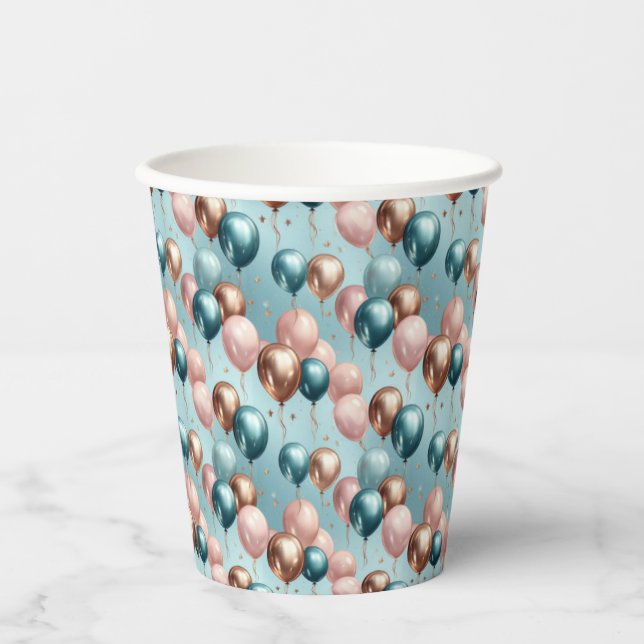 Ballons Galore 03 Pappbecher (Vorderseite)