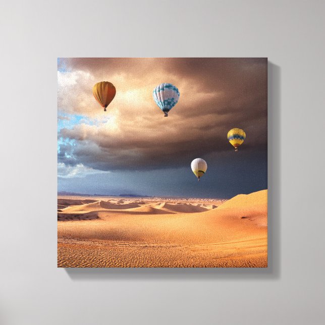 Ballons in Sky Leinwanddruck (Vorderseite)