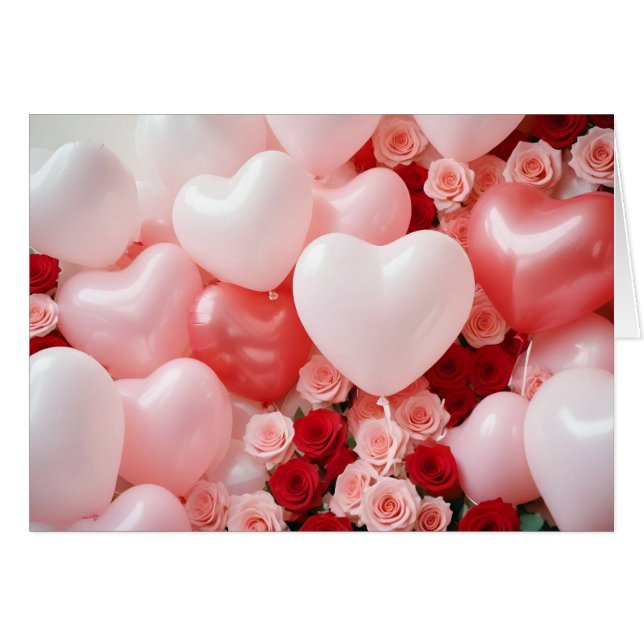 Ballons Liebe zender Romantik Schönes Geschenk (Vorderseite (Horizontal))
