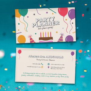 Ballons - Party-Planer Visitenkarte