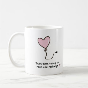 Ballons roses mignonnes, Mug mignonne, Cadeau spéc