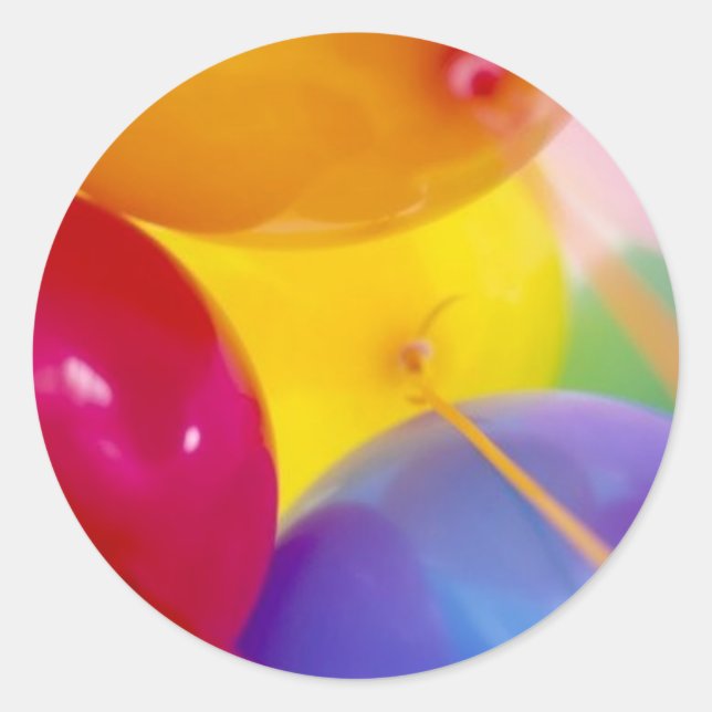 ballons runder aufkleber (Vorderseite)