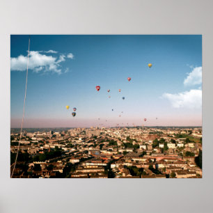 Ballons über Bristol. Poster