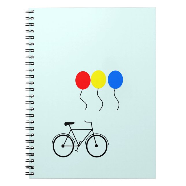 Ballons und Fahrräder Notizblock (Vorderseite)