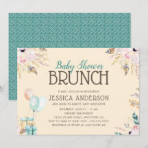 Ballons und Geschenke | Babydusche Brunch
