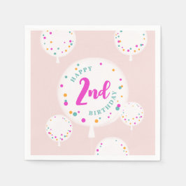 Ballons zum Geburtstag, personalisierbare Serviett Serviette