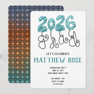 Balloon 2026 Grad Invitation