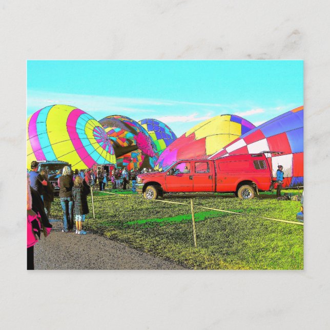 Balloon Art 4 Postkarte (Vorderseite)