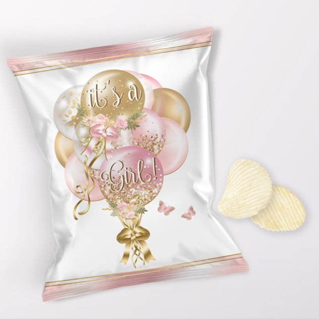Balloon Baby Showkartentuch Flyer (1 ounce snack bag wrapper flyer. )