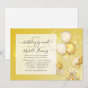 Balloon Birthday by Mail Party Einladung