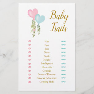 Balloon Boy or Girl Gender Reveal Baby Tracks