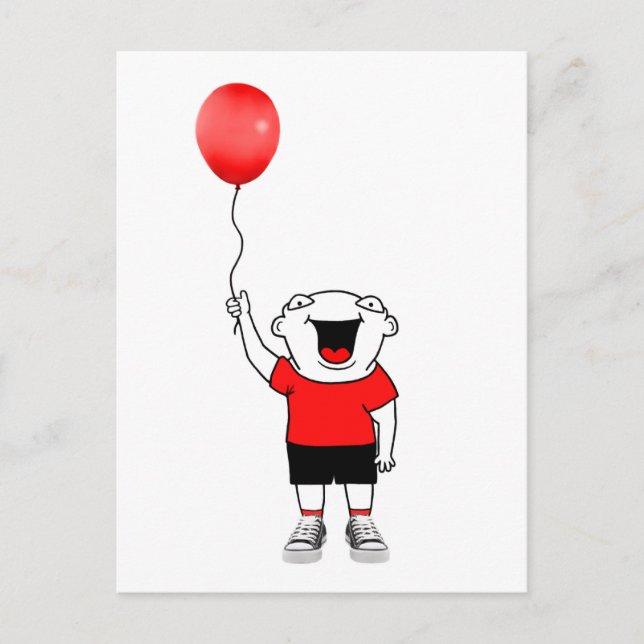 Balloon Boy Postkarte (Vorderseite)