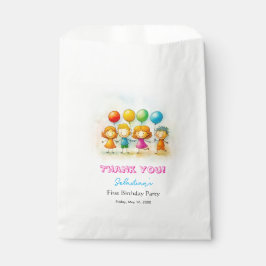 Balloon Buddies Bash Boy 1st Birthday Favor Bags Geschenktütchen