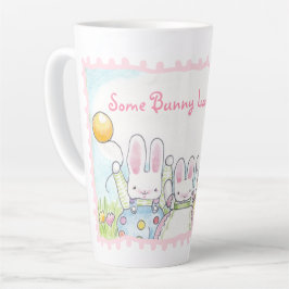 Balloon Bunny Tall Latte Mug