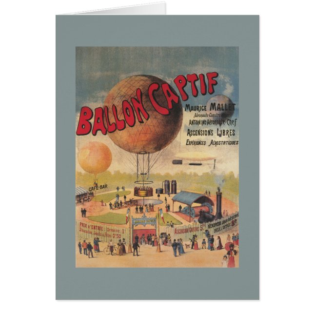 Balloon captif à l'affiche d'exposition (Devant)
