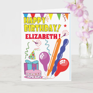 BALLOON carte d'anniversaire pour les enfants
