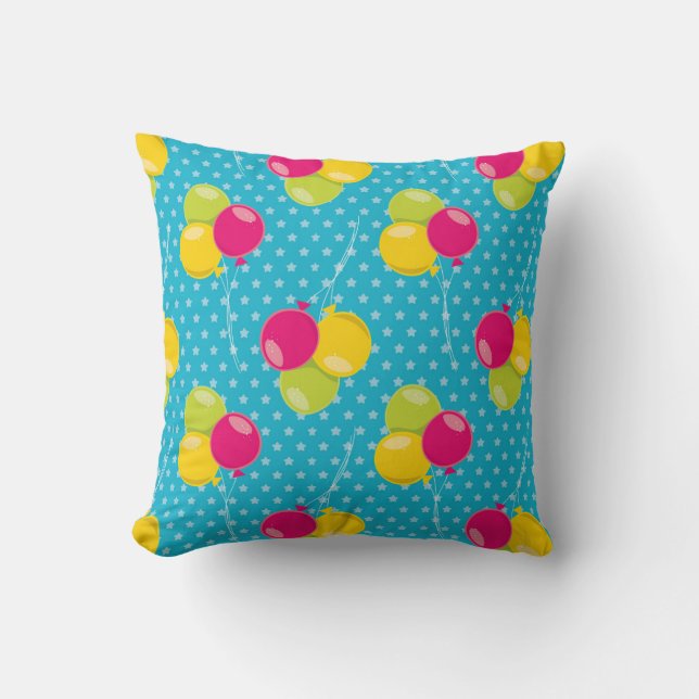 Balloon Celebration Pattern Kissen (Vorderseite)