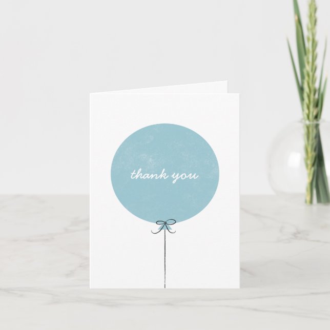 Balloon Danke Card - Sky (Vorderseite)