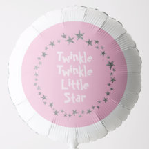 Balloon d'anniversaire de la petite étoile rose Tw