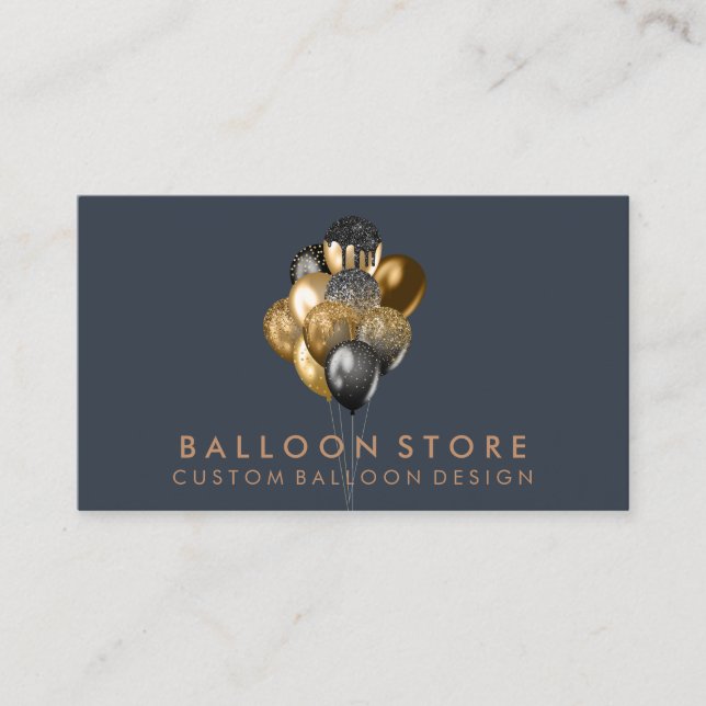 Balloon Decor Boho rustic Visitenkarte (Vorderseite)