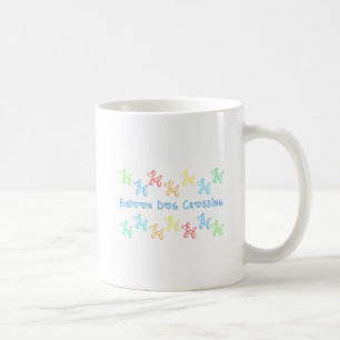 Balloon Dog Crossing Mug (Blanc, Couleurs Lumineus